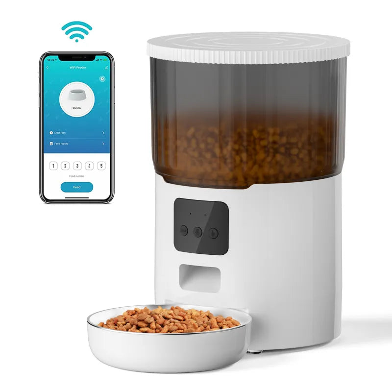 Slimme Automatische Voerbak voor Katten en Honden – 4L – WiFi-Verbonden